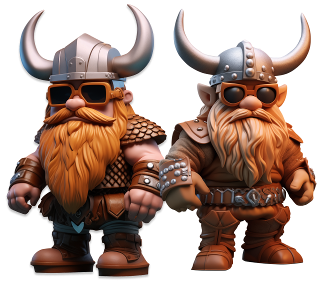 This is an image of a couple of vikings.